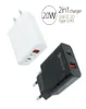 TypeC 20W PD and QC 30 dual ports USB Fast Wall Charger with US EU Plug for 12 11 pro max Ipad Xiaomin Huawei Mobile Phone5861490