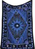 Blue Sun and Moon Mandala Tapestry Planet Indian Wall Hanging Tapestry Square and Rhombus Tapiz Mandalas Tippie Tapestry18776457391