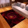 3D Big Flower Carpet Home Living Room Carpet Bedroom Red Rose Pattern Baby Room Decoration Soft Door Mat293N