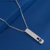 Anhänger-Halsketten, beliebte klassische Messik-Anhänger-Halsketten für Frauen, einzeln, drei Diamanten, verschiebbar, asymmetrisch, Designer-Schmuck, Luxus-RS-Party-Geschenk L240309