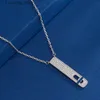 Hanger Kettingen populaire klassieke Msikass kettingen Enkele Drie diamanten glijdende asymmetrische hoogwaardige ketting Voor Vrouwen Designer Sieraden luxe