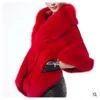 2018 Fox Faux Shawl Women's Rabbit Fur Mink Cape Wedding Dress Haining Off-Season Coat 863222