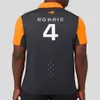 Polos męski Nowy 2024 McLaren F1 Lando Norris T-shirt Mężczyzn Mężczyzn Rekretwy Szybki sucha koszulka Polo Latem