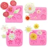 Flower Silicone Molds Fondant Craft Cake Candy Chocolate Ice Pastry Baking Tool Mould Soap Mold Cake Decorator247E