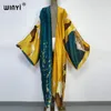 Kimonos Verano Kobiety Sukienka Print Done Cardigan Bluzka Kobieta Bluzka luźna swobodna plaża pokrywka boho sukienka Kaftan 240307