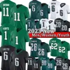 Футбольные майки для болельщиков Jason Kelce Hurts Football Jersey Eagleslies AJ Brown Kelly Green Brian Dawkins Nolan Haason Reddick Darius Women Kids StH240309