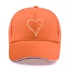 Ball Caps Fashion Love Heart Funny Print Baseball Cap Unisex Women Men Casual Cotton Hat Snapback Hats Trucker Sun-Hats