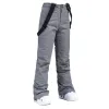 Capris di alta qualità uomo donna inverno spesso caldo pantaloni da sci pantaloni a bretella impermeabili antivento pantaloni da snowboard da neve taglie forti