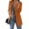 Cappotto blazer da donna a righe tasche frontali aperte cardigan abito formale camicetta a maniche lunghe cappotto 240228