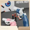 Gun Toys Toy Gun Revolver Pistol Manual Soft Bullet Foam Blaster Handgun Armas for Children Barn Adults Shooting Games T240309