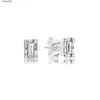 Orecchini di design di lusso da donna e uomo Scatola originale per set di orecchini di ghiaccio luminosi in argento sterling 925 con diamanti CZ9883906 Hmme