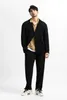 Miyake plisowana kurtka Mężczyźni Blezer Czarne garnitury dla mężczyzn rozciągającej tkaniny Slim Fit Płaszcz Wysokiej jakości swobodny japoński styl Blazery 240304