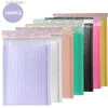 Autres produits en plastique jetables 100 pièces enveloppes à bulles fournitures pour petites entreprises sacs d'expédition pour l'emballage bulles enveloppe de courrier livraison colis Mailer T24