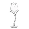 Verres à vin Verres à vin créatifs Forme de fleur de rose Gobelet Plomb - Verre à cocktail Accueil Fête de mariage Barware Drinkware Drop Livraison Ho Dhhst