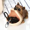 Oggetti decorativi Figurine Creativo Bulldog francese Scatola di caramelle Statua Cane Figurina di animali Scarpiera Scatola di immagazzinaggio chiave Soggiorno Decorazione della casa Regalo T240309