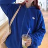 Kadın Hoodies Moda Hayvan Nakış Baskı Gevşek Peluş Zipper Sweatshirt 2024 Kış Polar Polar Hoodie Üstler Sonbahar Korece