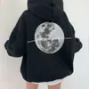 Retro Ins letra impresión suelta sudadera para mujer sudaderas japonés harajuku ulzzang hembra coreana linda ropa para mujeres 240309