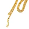 Collana da donna da uomo in vero oro giallo 18 carati con catena a 24 corde GF gioielli affascinanti NO diamante265N