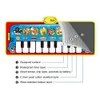 Cartoon Musical Mat Keyboard Piano Play Mat Instruments Sounds Intelligence Developing Musical Toys Montessori Toys Kids Gift 240226