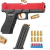 Gun Toys Toy Pistol Plastic EVA Foam Darts Bullets Gun Simulation Model Pistol Nybörjare AIM Train Handgun Air Gun Boys DIY Gift T240309