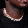 Gorąca sprzedaż 10K Miami Cuban Chain Moissanite 12 mm Cuban Link Sain Piękna i Maszyn Naszyjniki Moissanite Cuban