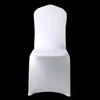 50Pcs 100Pcs Stretch Elastic Universal White Spandex Wedding Chair Covers for Weddings Party Banquet el Polyester Fabric T20060222G