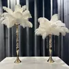 65 cm / 100 cm) 6 pezzi) da 65 cm a 100 cm) Supporto per fiori artificiali alto in metallo Decorazione di nozze Candelabri dorati Centrotavola dorati Vaso a colonna alto in metallo dorato