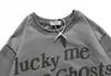 Homens camisetas Homens Mulheres Camisetas Lucky Me eu vejo Ghost Feel T-shirt Crianças Veja Ghost Camp Flog 2008 Tee Vintage Tops de Alta Qualidade T230302