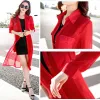 Shirts Boho Chiffon Kimonos 2019 Summer Women Blouses Beach Cardigans Shirt Tunics Robe Femme Chemise Red Green White Black Kimono Tops