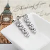 3A Autriche Diamant Stud Luxe Coeur Designer Boucles D'oreilles Brillant Cristal Véritable 925 Sterling Silver Charm Zircon Roman Love Earring2918