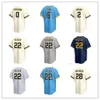 Custom Jersey Milwaukee Men youth Brewers 11 Rowdy Tellez 45 Luke Voit 38 Devin Williams 46 Bryse Wilson 33 Jesse Winker 53 Brandon Woodruff Baseball Jerseys