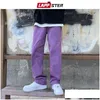 Men'S Jeans Men Purple Vintage Baggy Jean Mens Low Rise Denim Y2K Trousers Male Wide Leg Straight Streetwear Jeans Plus Size Drop Del Dhkg3