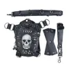 Gothic Steampunk Skull 2019 Women Messenger Leather Rivet Waist Bags Fashion Retro Rock Motorcycle Leg Bag for Men T200113302n