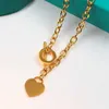 2020 Hot Sale Design Heart Love Necklace For Woman Rostfritt stål Tillbehör Zircon Heart Love Necklace For Women Jewelry Gift No Box ASD