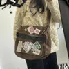 JIAERDI Vintage décontracté sacs à bandoulière femmes Preppy Style Patchwork sac de messager femme Harajuku Grunge esthétique Y2k sac à main 240226