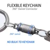 Porte-clés Titanium Quick Release Porte-clés détachable Porte-clés Pull Apart pour sac / sac à main / accessoire de support de ceinture
