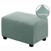 Rectangle Jacquard Ottoman Stool Cover Elastic Footstool Sofa Slipcover Footrest Chair Covers Furniture Protector 211116280S