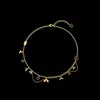 Hänge halsband mode smycken kvinnor hänge 18k guld pläterad rostfritt stål designer halsband brev hänge designer smycken set bröllop med låda l240309