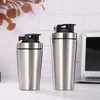 Stainless Steel Shaker Bottle Whey Protein Powder Mixing Bottles Sport Water Drinking Cup Vacuum Mixer Outdoor Drinkware 240306