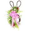 Decorative Flowers 652F Flower Wreath Festival Artificial Circle Elegant Easter Addition Hangings Decors