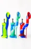 Silicone Bong Inquebrável Silicone Dab Oil Rig Fumar Cachimbo com 5ml Recipiente de Cera e Titânio Prego Silicone Tubo de Água 3972998