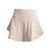 Спортивная короткая юбка с антибликовым покрытием, тонкая и дышащая для женщин, юбка из двух частей для йоги и искусственного бега, тренировочные теннисные брюки, юбка, летняя юбка