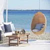 Camp Furniture Luxury 2024 Outdoor Basket Swing Leisure Balcony Courtyard Household Wicker Nordic Bird's Last Hanging Chair