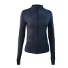 Giacca da yoga Donna Abiti da yoga Definisci allenamento Cappotto sportivo Giacche fitness Sport Abbigliamento sportivo ad asciugatura rapida Top Felpa con zip solida Abbigliamento sportivo 2024 Lulu Vendita calda