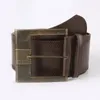 Darlingaga Vintage Fashion Brown Metal Buckle Women Belts Y2K Accessories Waistband Grunge Wide Belt Sashes Leather Outwear Chic 240309