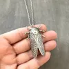 Pendentif Colliers 2024 Vintage Insect Cicada Collier Creepy Unisexe Cadeau pour hommes Halloween Bijoux Noël