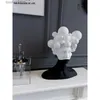 Objets décoratifs Figurines Art minimaliste moderne Sculpture résine ornements modèle chambre salon créatif noir et blanc fille décorations douces T240309