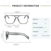 Sunglasses Transparent Computer Glasses Frame Women Men Anti Blue Light Square Eyewear Blocking Optical Spectacle