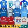 1987 1988 Napoli Retro voetbalshirts 87 88 Coppa Italia SSC Napels Vintage Calcio Napoli kits Classic Vintage Napolitaanse Footba Maradona la NR "torna" in campo