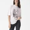 Designer Annie Bing Femmes Été T-shirt Lettre Imprimer T-shirt AB Chemise Coton Doux Femmes Manches Courtes Loisirs Tee Tops Polos Sweat-shirt